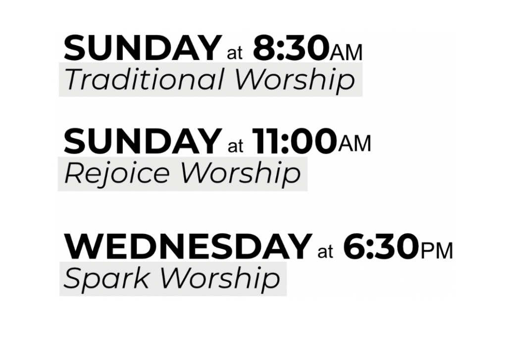 Fall Schedule Starts This Week - Our Redeemer's