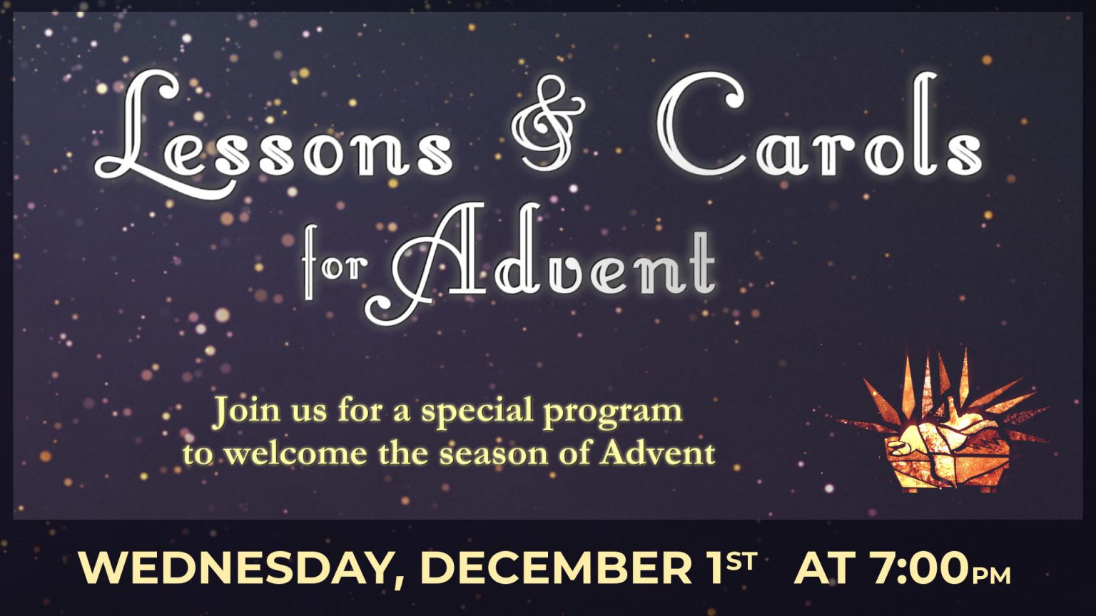 Lessons and Carols for Advent, Live Streamed – Our Redeemer's